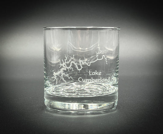 Lake Cumblerand Kentucky - Lake Life - Etched 10.25 oz Rocks Glass