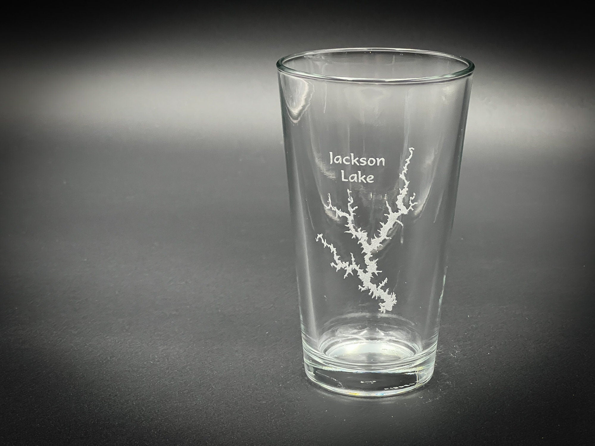 Jackson Lake - Georgia Lake Life - Laser engraved pint glass