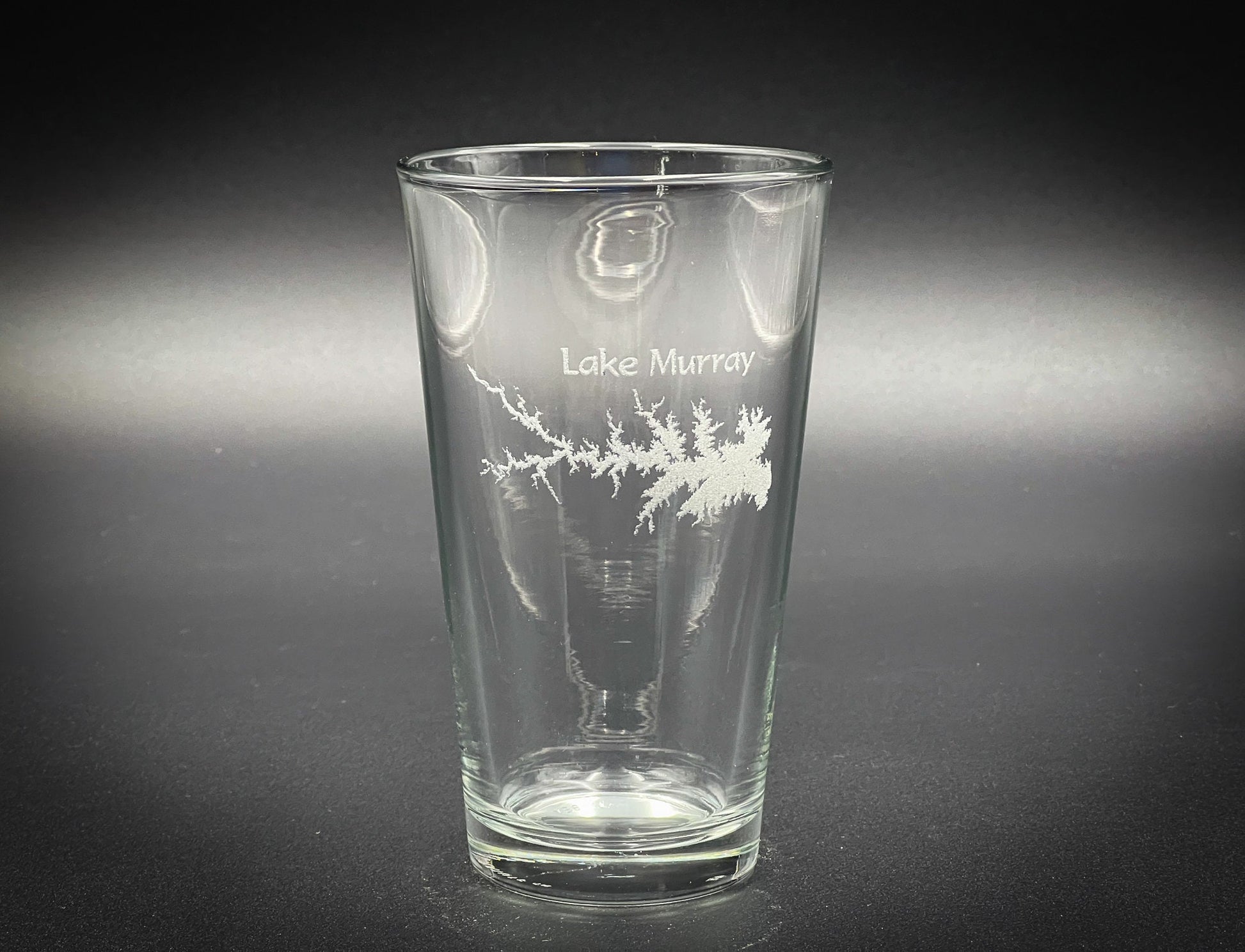 Lake Murray North Carolina South Carolina - Laser engraved pint glass