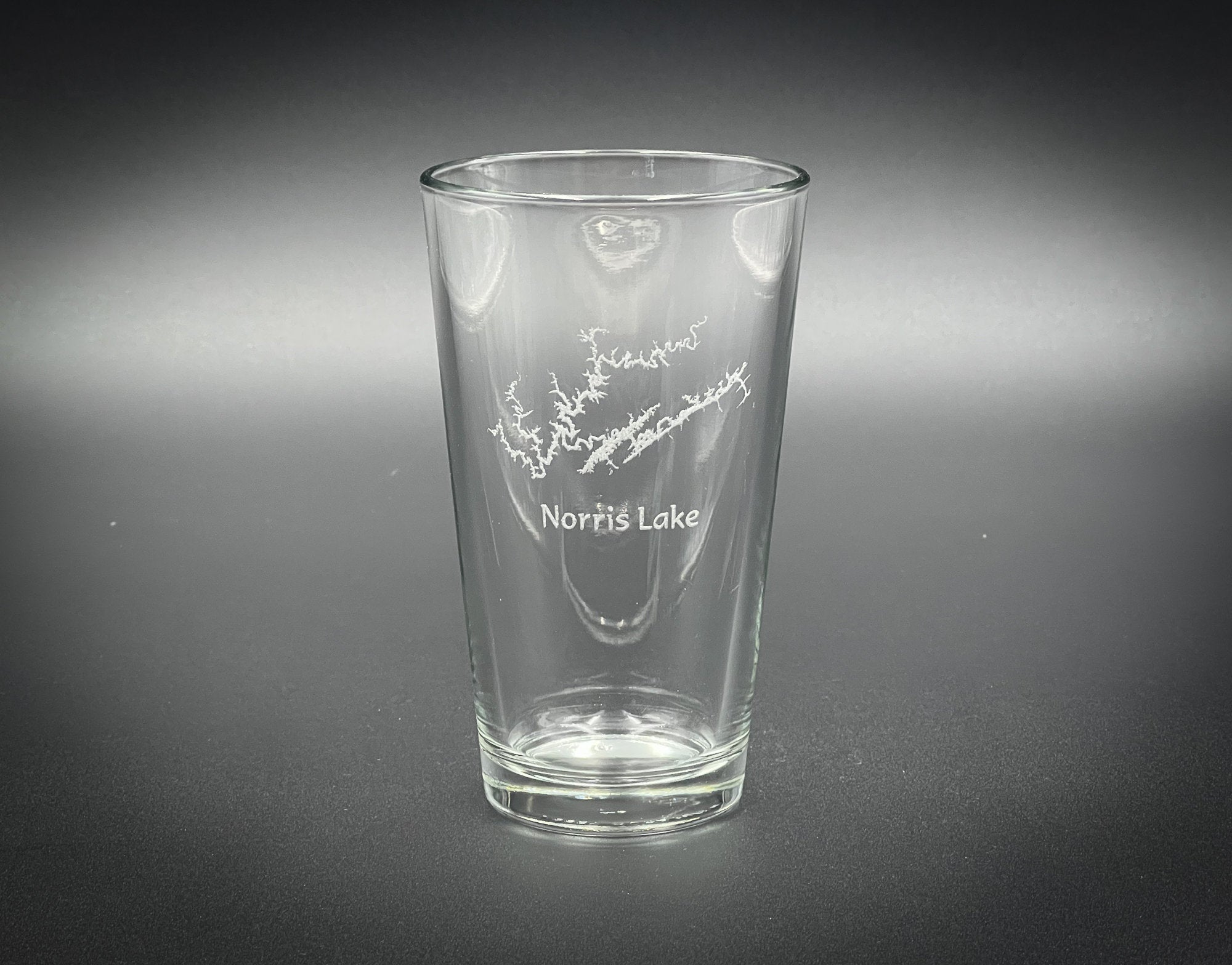 Norris Lake Tennessee Pint Glass - Lake Gift - Laser engraved pint glass