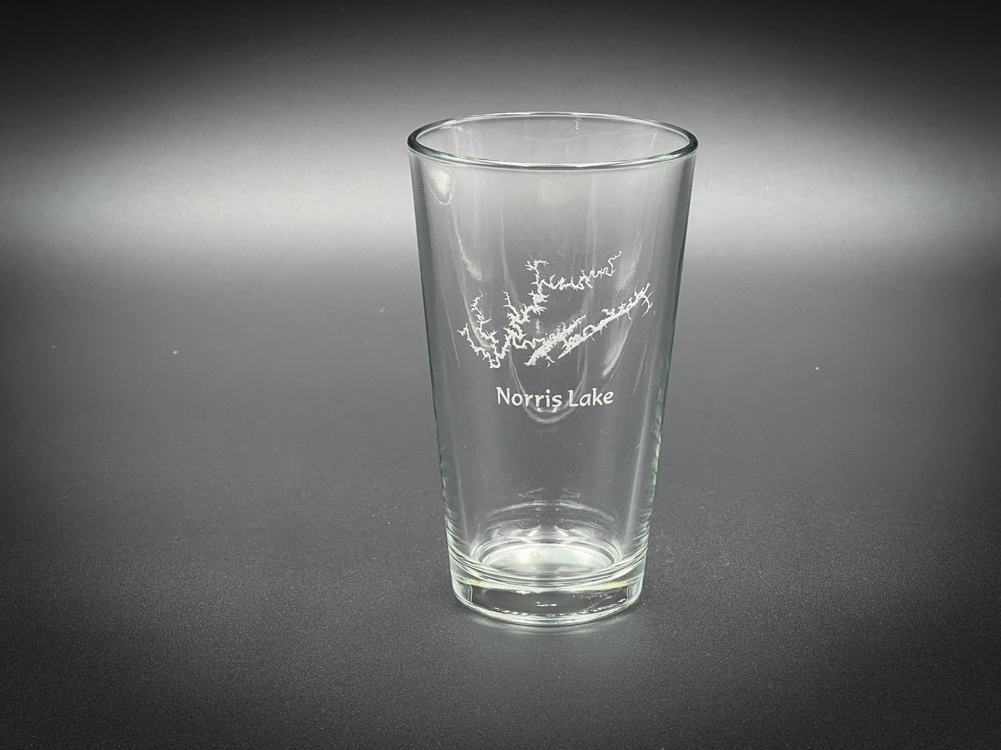Norris Lake Tennessee Pint Glass - Lake Gift - Laser engraved pint glass
