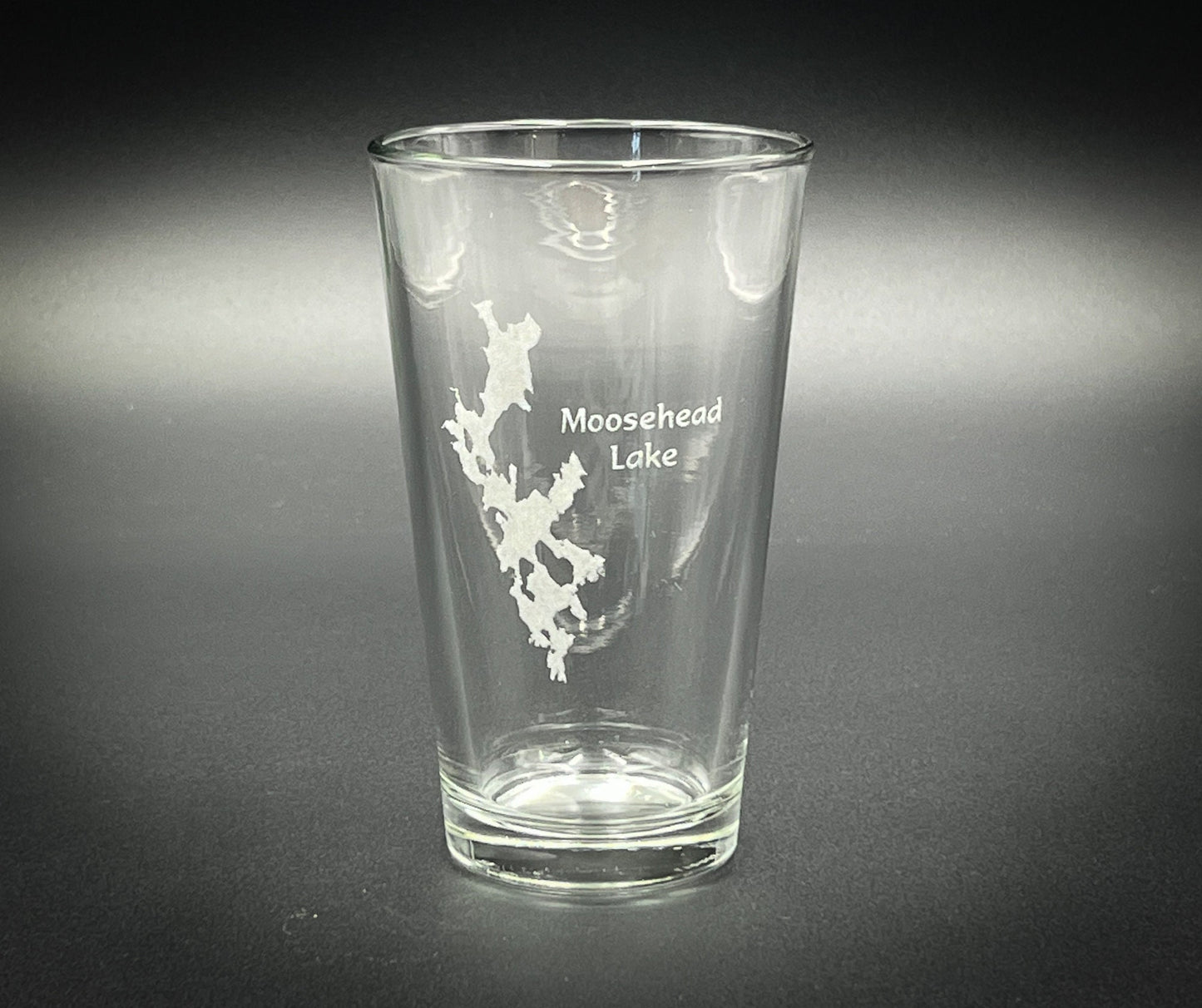 Moosehead Lake Maine - Laser engraved pint glass