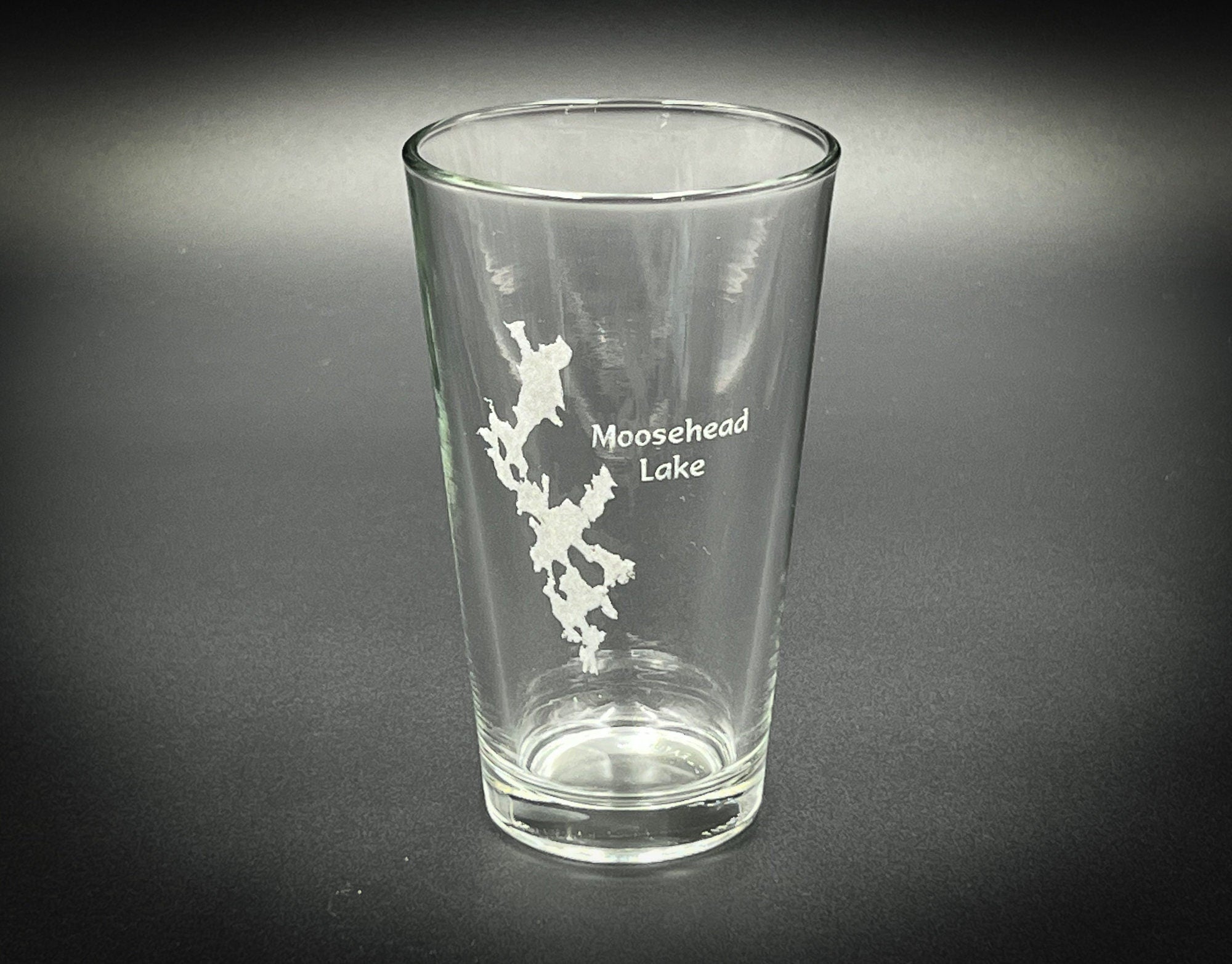 Moosehead Lake Maine - Laser engraved pint glass