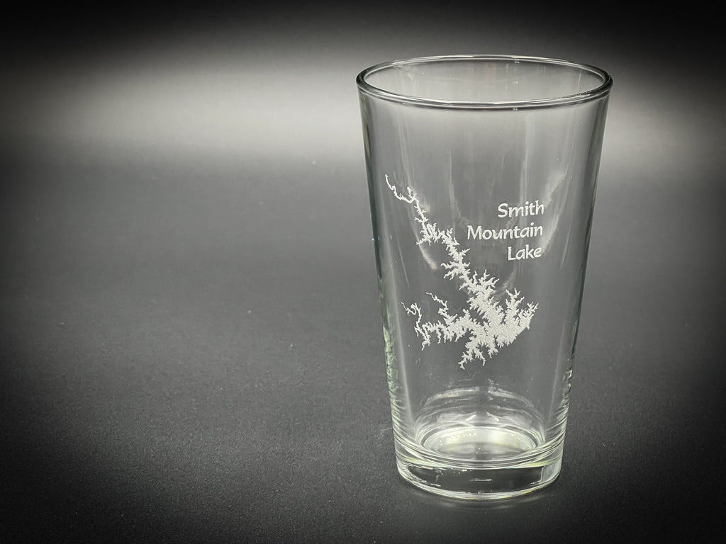 Smith Mountain Lake Virginia - Laser engraved pint glass