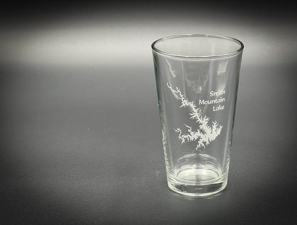 Smith Mountain Lake Virginia - Laser engraved pint glass