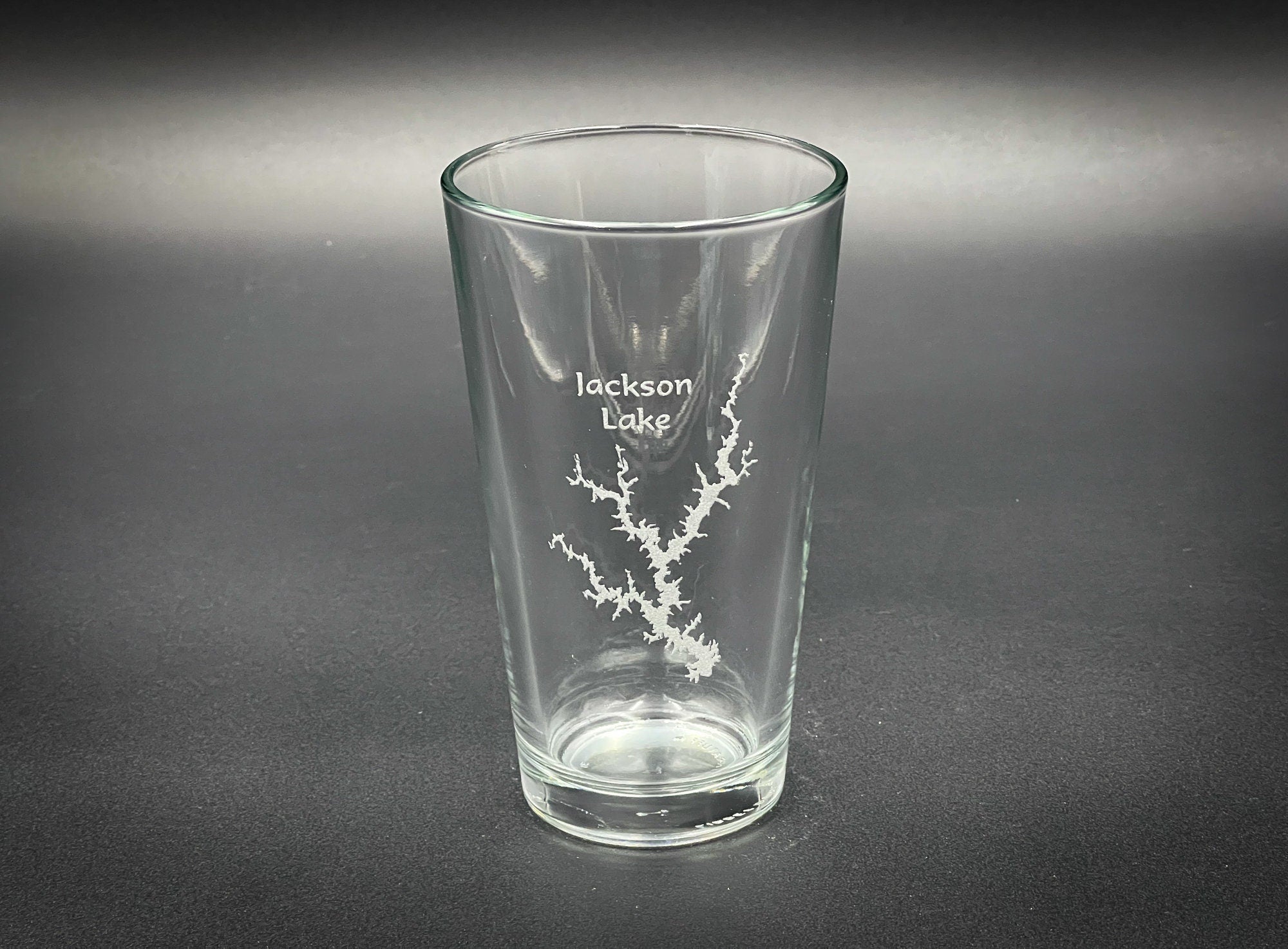 Jackson Lake - Georgia Lake Life - Laser engraved pint glass