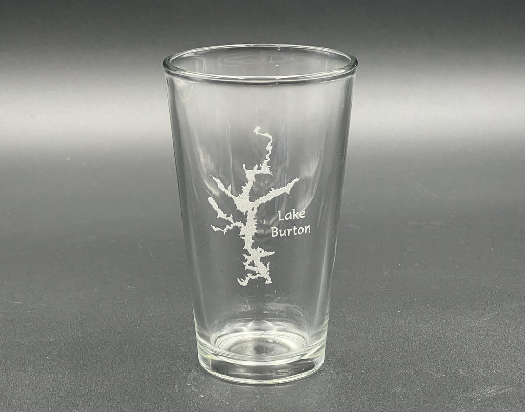 Lake Burton Georgia - Lake Life - Laser engraved pint glass