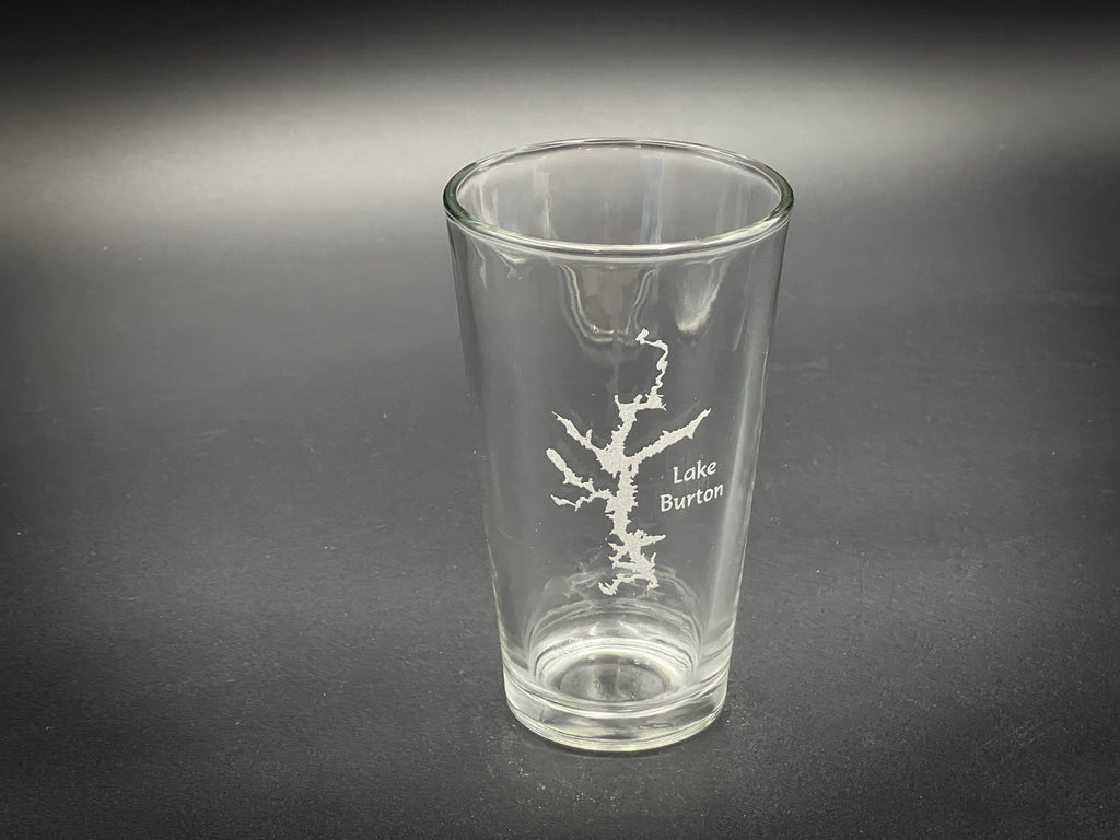 Lake Burton Georgia - Lake Life - Laser engraved pint glass