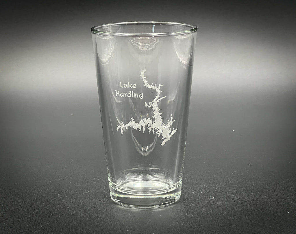 Lake Harding Georgia - Lake Life - Laser engraved pint glass
