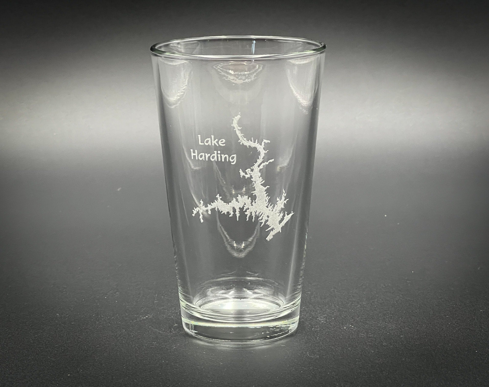 Lake Harding Georgia - Lake Life - Laser engraved pint glass