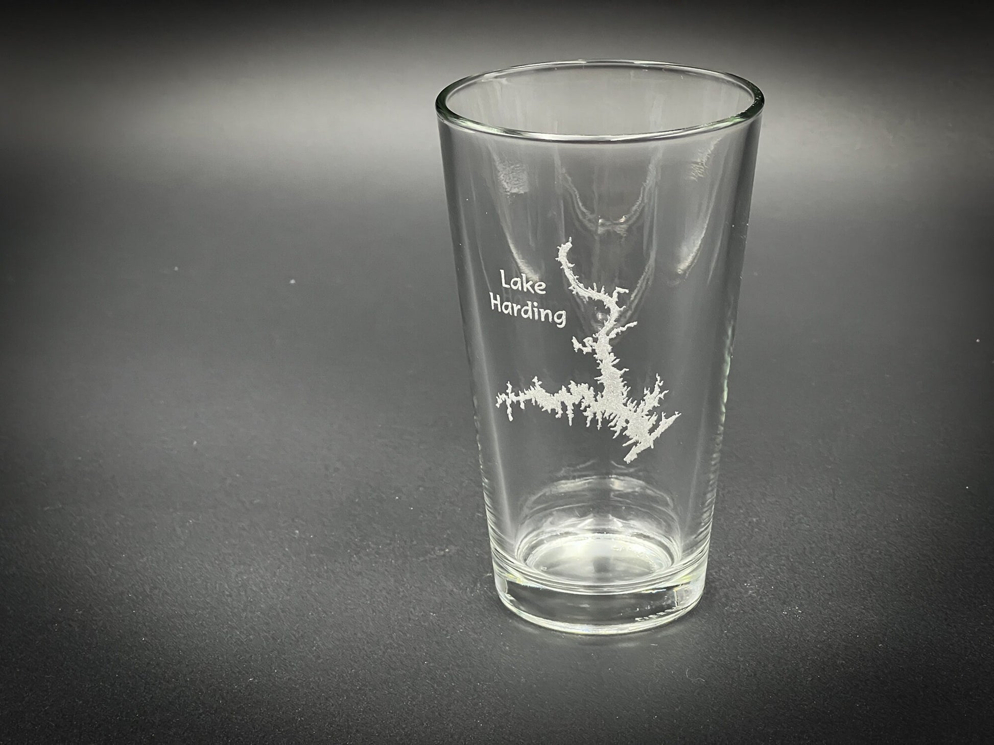 Lake Harding Georgia - Lake Life - Laser engraved pint glass