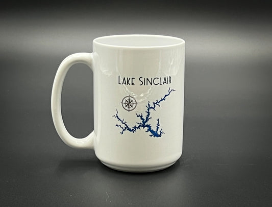 Lake Sinclair Georgia 15 oz Ceramic Mug